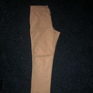 Khakis pants. Old reliables. Beige.